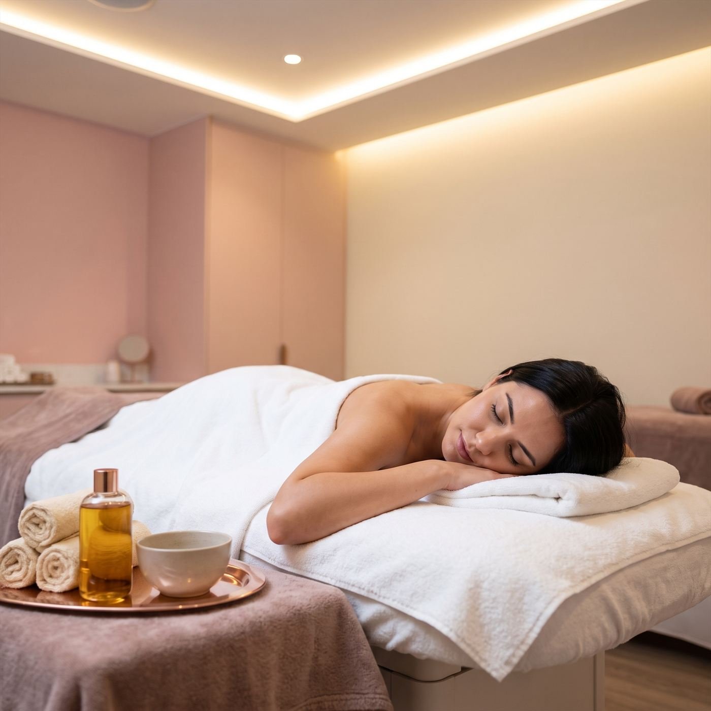 Sala de tratamento da Prime Estética, ambiente preparado para o atendimento